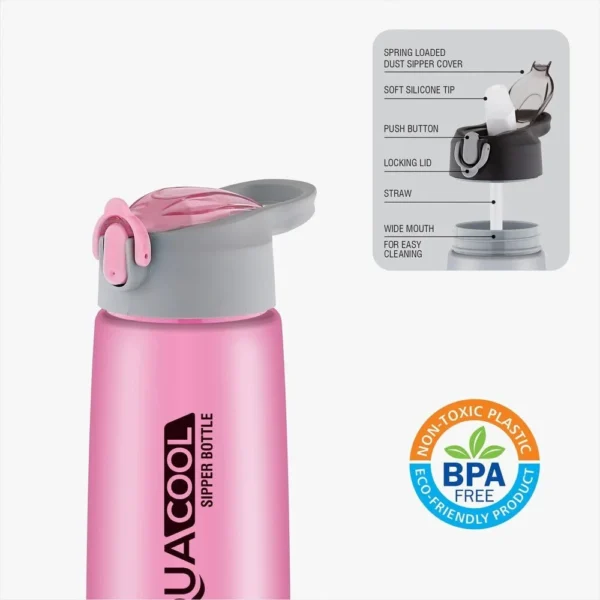 05_03-1 Plastic aqua cool Water Bottle for Gym