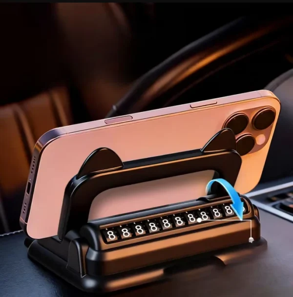 2-in-1 Car Mobile Phone Holder Parking Number Plate Foldable Bracket -in-1 Car Mobile Phone Holder & Parking Number Plate Holder – Foldable Bracket