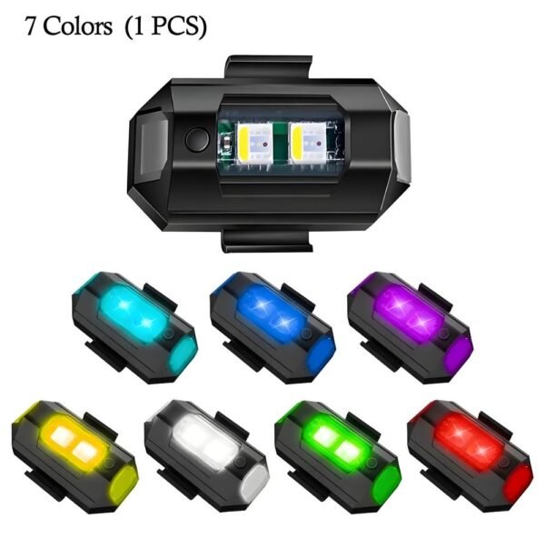 7 Color Flasher Bike Light – Multicolor LED Light for Motorcycles