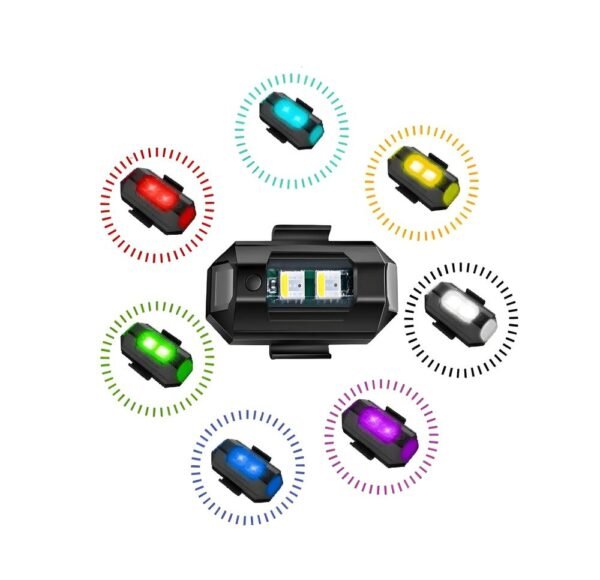 7 Color Flasher Bike Light – Multicolor LED Light for Motorcycles