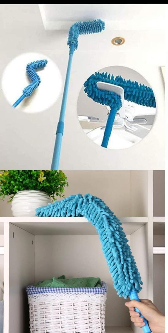 Adjustable Microfiber Duster with Telescopic Handle2 Adjustable Microfiber Duster with Telescopic Stainless Steel Handle