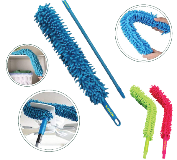 Adjustable Microfiber Duster with Telescopic Handle3 Adjustable Microfiber Duster with Telescopic Stainless Steel Handle