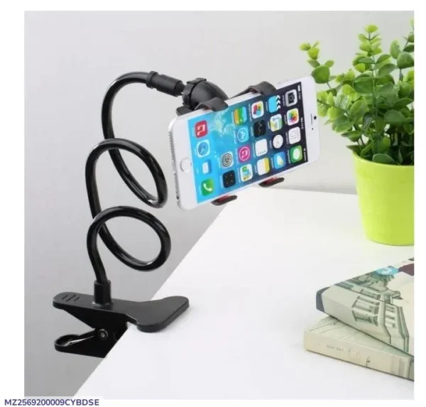 Mobile Phone Holder Black Flexible Snake Stand