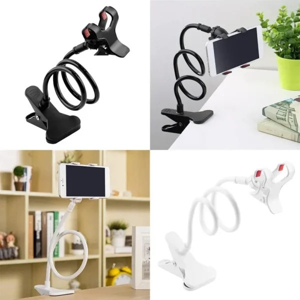 Mobile Phone Holder Black Flexible Snake Stand