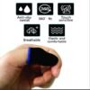 Black Velvet Thumb Sleeves for Mobile Gaming – Anti-Slip Finger Covers