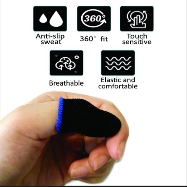 Black Velvet Thumb Sleeves for Mobile Gaming – Anti-Slip Finger Covers 1 Black Velvet Thumb Sleeves for Mobile Gaming – Anti-Slip Finger Covers