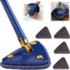 Blue Foldable Floor Mop – Space-Saving Home & Office Cleaning Tool Blue Foldable Floor Mop – Lightweight Water-Saving Cleaning Mop for Home & Office