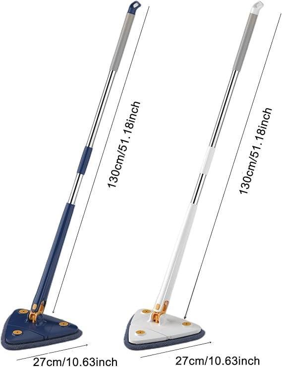 Blue Foldable Floor Mop – Space-Saving Home & Office Cleaning Tool 4 Blue Foldable Floor Mop – Lightweight Water-Saving Cleaning Mop for Home & Office