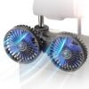 Dual Head 360° Rotating Car Cooling Fan Low Noise Strong Wind 2 Dual Head 360° Rotating Car Cooling Fan – Low Noise Strong Wind