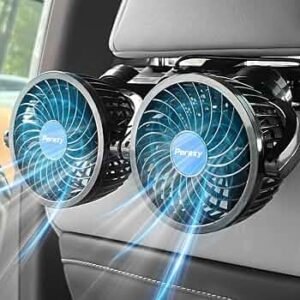 Dual Head 360° Rotating Car Cooling Fan Low Noise Strong Wind Dual Head 360° Rotating Car Cooling Fan – Low Noise Strong Wind