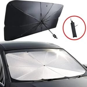 Foldable Car Umbrella Sun Shade UV Reflective Windshield Cover Foldable Car Umbrella Sun Shade – UV Reflective Windshield Cover
