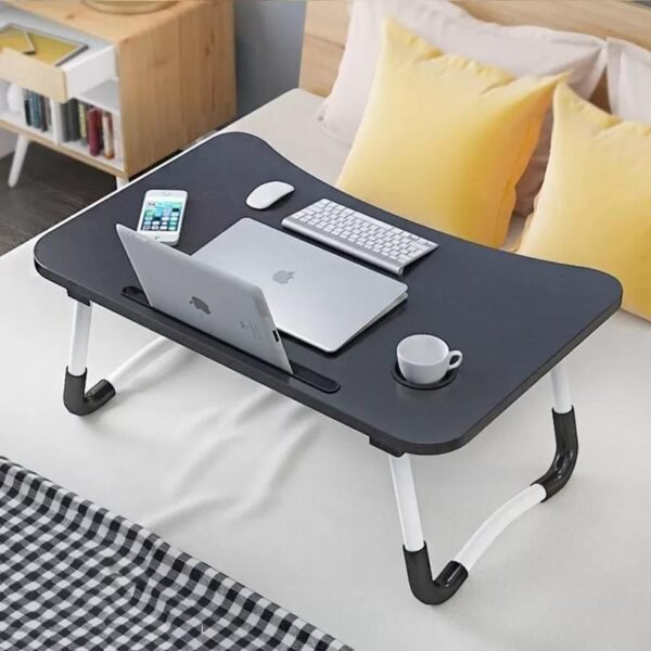 Foldable Laptop Table – Adjustable Portable Bed Desk for Study & Work
