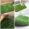 Grass Door Mat – Non-Slip Dust & Dirt Trapping Entrance Mat for Home & Office 1 Green Grass Door Mat – Non-Slip Dustproof Entrance Mat for Home & Office