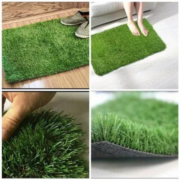 Grass Door Mat – Non-Slip Dust & Dirt Trapping Entrance Mat for Home & Office 1 Green Grass Door Mat – Non-Slip Dustproof Entrance Mat for Home & Office