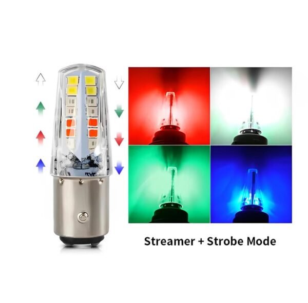 LED Backlight Bulb with 6 Functions & 4 Color Modes – Glass Light