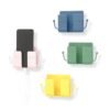 Multicolor Plastic Mobile Phone Holder Wall Mount – Space-Saving Phone Stand