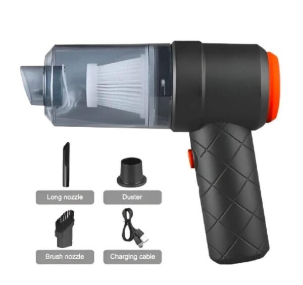 Portable 6 Inch Black Car Vacuum Cleaner ABS Dust Remover1 Portable Car Vacuum Cleaner – 6" ABS Dust Remover