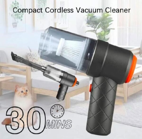 Portable 6 Inch Black Car Vacuum Cleaner ABS Dust Remover2 Portable Car Vacuum Cleaner – 6" ABS Dust Remover