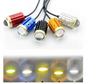 Premium Mini LED Fog Lights with Flasher – Universal Car & Vehicle Lights