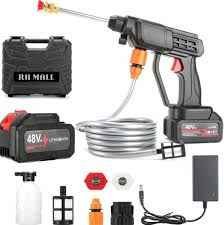 Rechargeable High Pressure Washer Gun – Portable Cordless Car Cleaning Spray Pump