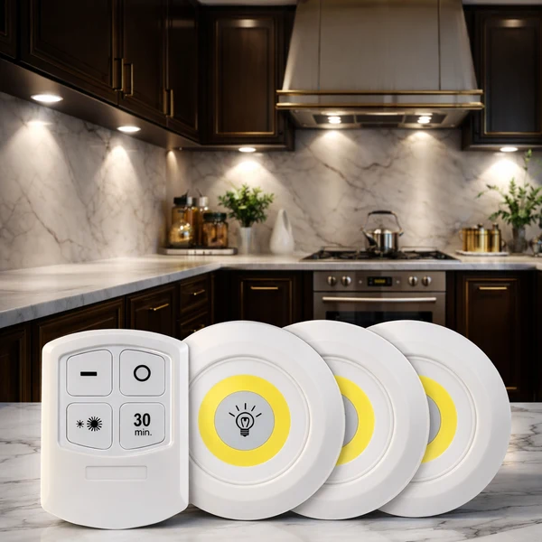 Tap LED Light with Remote Control – Wireless Touch Night Light