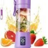 USB Rechargeable 6-Blade Portable Juicer Blender 380ml3 USB Rechargeable Juicer Blender – 6-Blade Portable Mini Blender 380ml