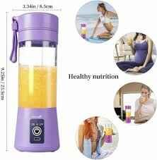 USB Rechargeable 6-Blade Portable Juicer Blender 380ml4 USB Rechargeable Juicer Blender – 6-Blade Portable Mini Blender 380ml