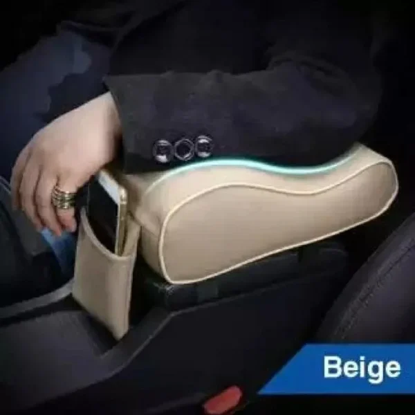 Universal Car Arm Rest Cushion Beige Comfortable Console Armrest Pad3 Universal Car Arm Rest Cushion Beige – Comfortable Console Armrest Pad